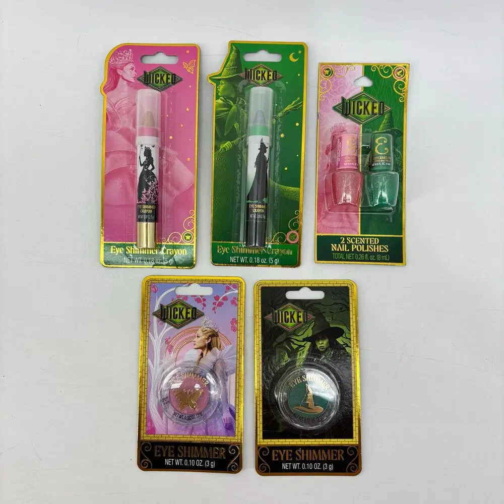Wicked Glinda Elphaba Makeup Watermelon Eye Shimmer Shadow Pink Green